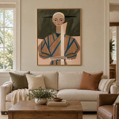 Ivory Tender Passage: Earth Tone Portrait — living gold
