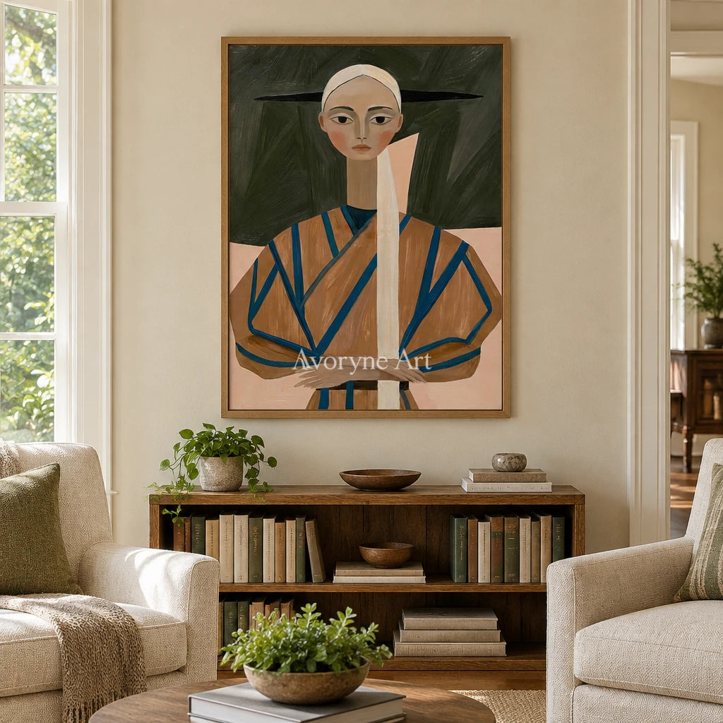 Ivory Tender Passage: Earth Tone Portrait — villa wood