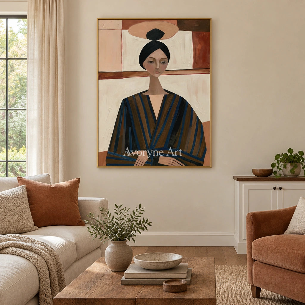 Ivory Tender Rhythm: Earth Tone Portrait — living gold
