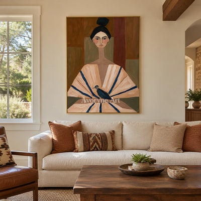 Ivory Tender Echo: Earth Tone Portrait — living gold