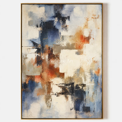 Broken Harmony: Expressive Textured Abstract Wall Art — primary