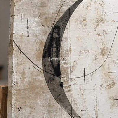 Aster Cadence: Fine Line Abstract — detail easel