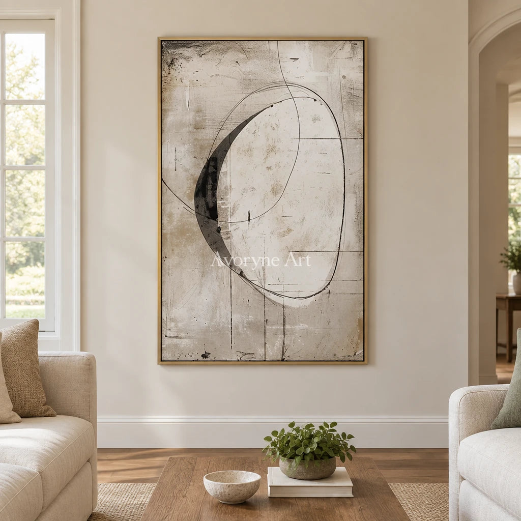 Aster Cadence: Fine Line Abstract — living gold