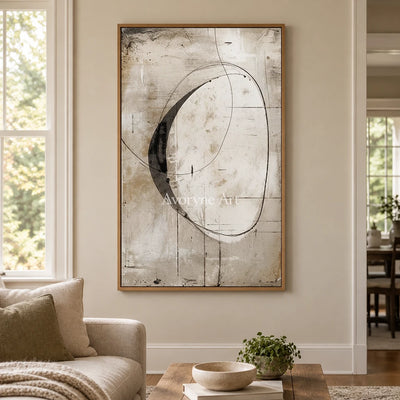 Aster Cadence: Fine Line Abstract — villa wood