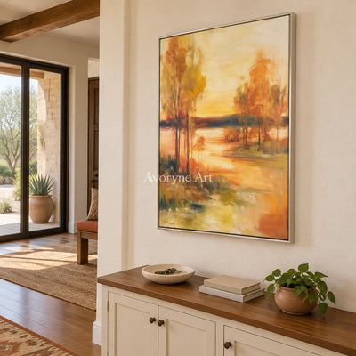 Ivory Distant Gesture: Golden River Landscape — entry silver