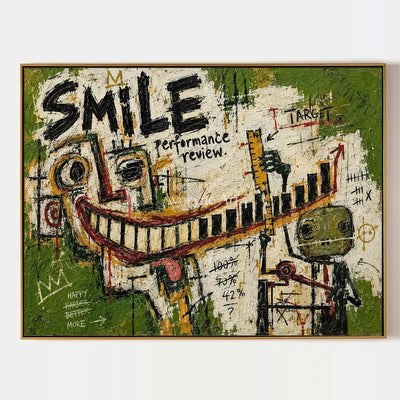 Open Prelude, hand-painted graffiti figure wall art by Caleb Monroe