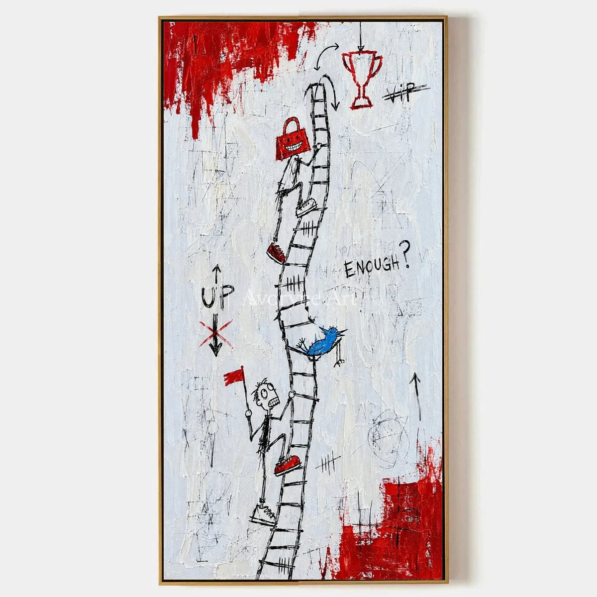 Open Reverberation, hand-painted graffiti figure wall art by Caleb Monroe