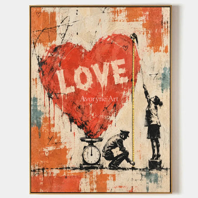 Distant Memory, hand-painted graffiti figure wall art by Caleb Monroe