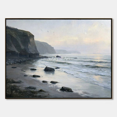 Ivory Distant Memory: Gray Coastal Art — primary