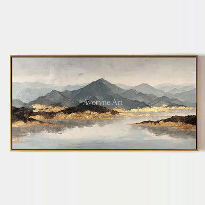 Aster Bay: Gray Mountain Lake Art — primary