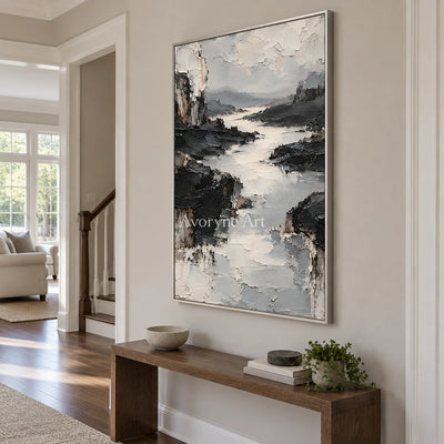 Riven Valley: Gray River Landscape Art — entry silver