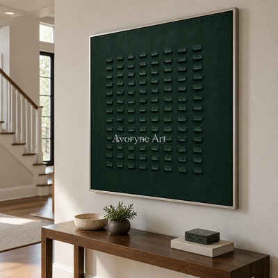 Aster Heath: Green Block Relief — entry silver