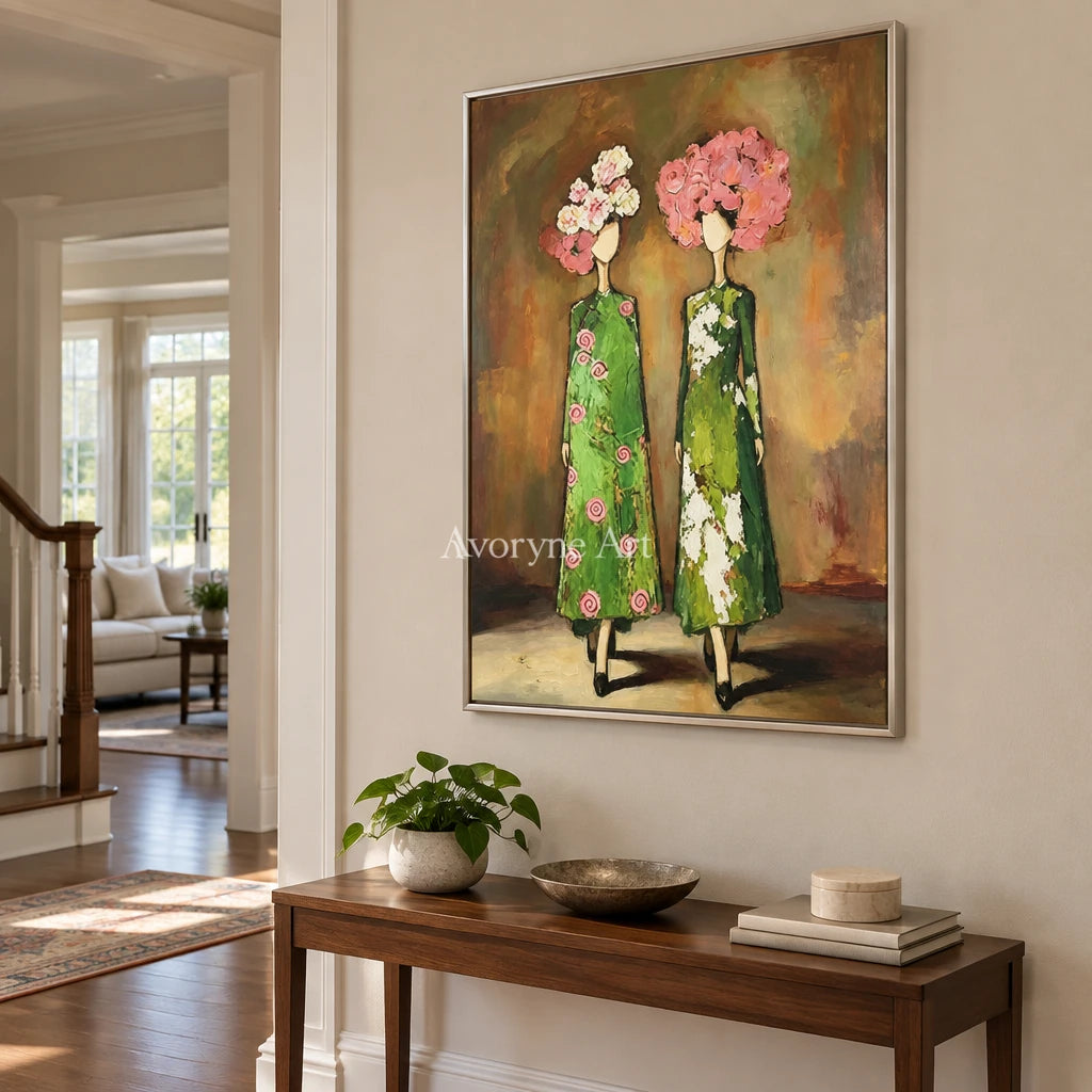 Aster Garland: Green Floral Portraits — entry silver