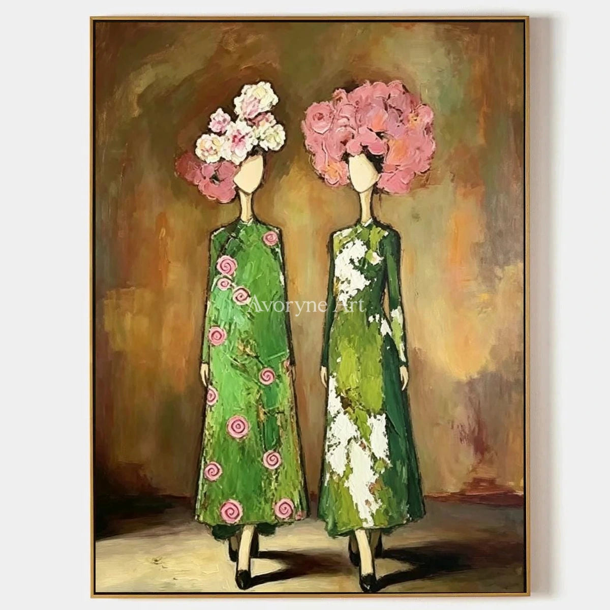 Aster Garland: Green Floral Portraits — primary