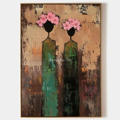 Aster Band: Green Floral Portraits — primary