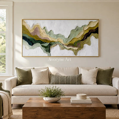 Aster Bank: Green Flowing Layers — living gold
