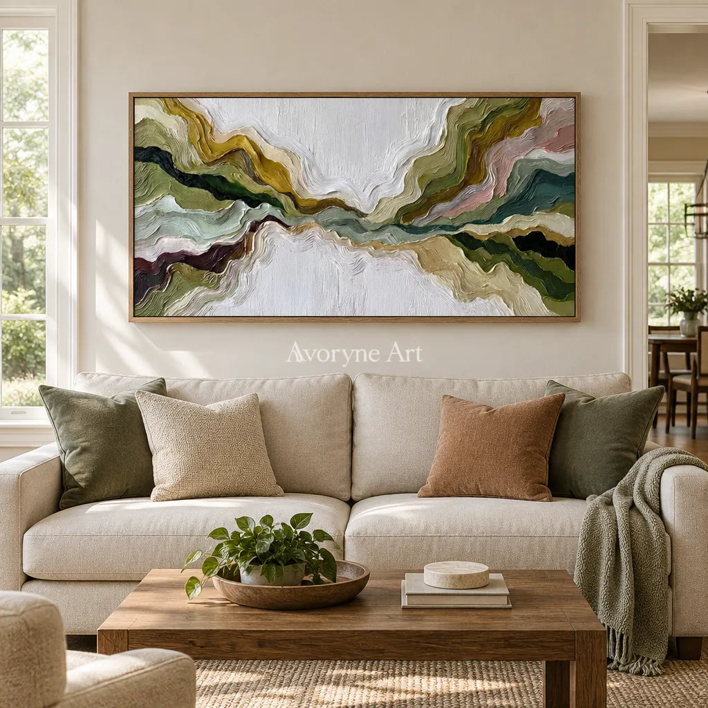 Aster Noon: Green Flowing Layers — villa wood