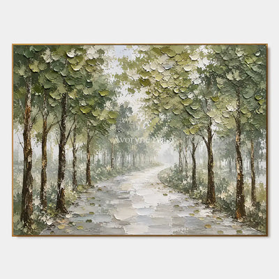 Canopy Walk: Green Garden Landscape Wall Art — primary