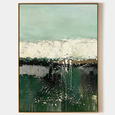 Aster Fissure: Green Layered Abstract — primary