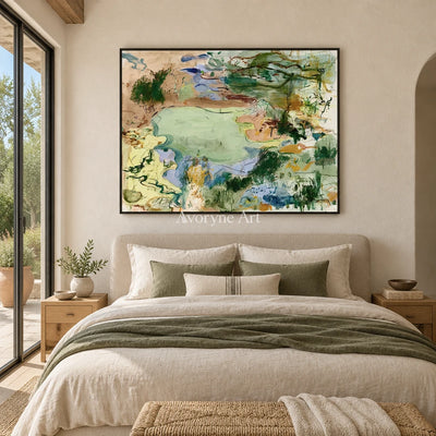 Ivory Open Echo: Green Organic Gesture — bedroom black