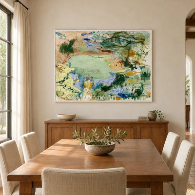 Ivory Open Echo: Green Organic Gesture — dining white