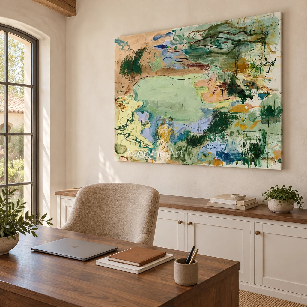 Ivory Open Echo: Green Organic Gesture — office frameless
