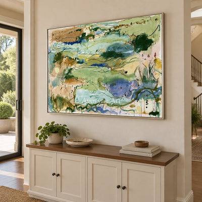 Ivory Open Trace: Green Organic Gesture — entry silver