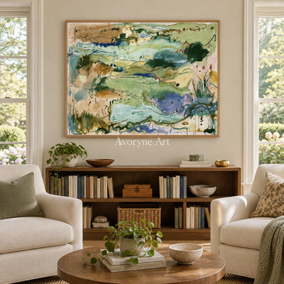 Ivory Open Trace: Green Organic Gesture — villa wood