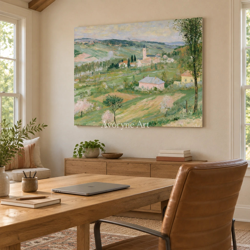 Ivory Winding Current: Green Village Art — office frameless