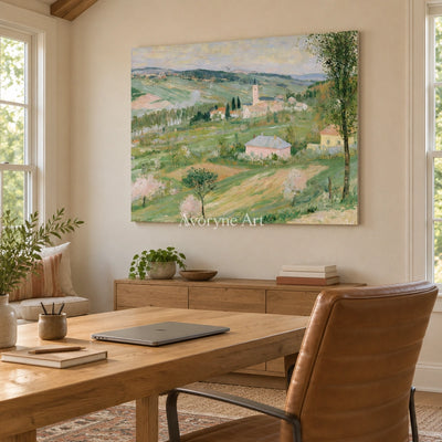 Ivory Winding Current: Green Village Art — office frameless