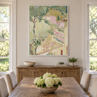 Ivory Tender Cadence: Green Village Art — dining white