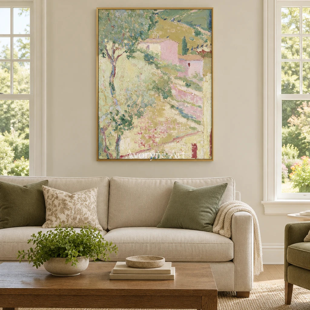 Ivory Tender Cadence: Green Village Art — living gold