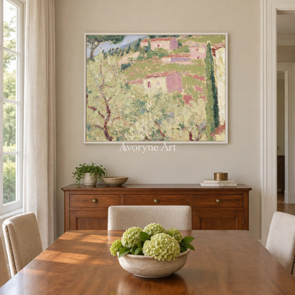 Ivory Tender Gesture: Green Village Art — dining white