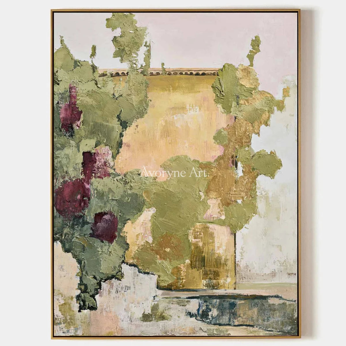 Ivory Painted Verse: Green Village Art — primary