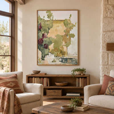 Ivory Painted Verse: Green Village Art — villa wood