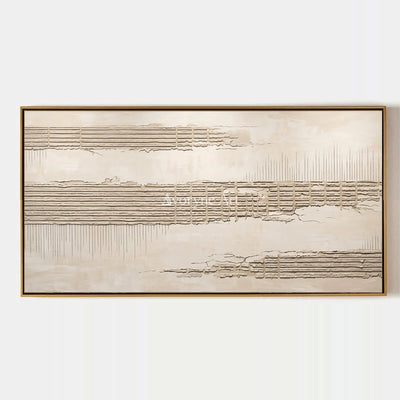 Amber Reverie, hand-painted grooved texture wall art by Clara Whitmore