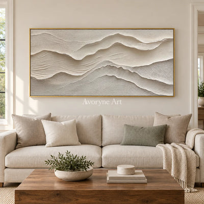 Aster Lantern: Ivory Contour Relief — living gold