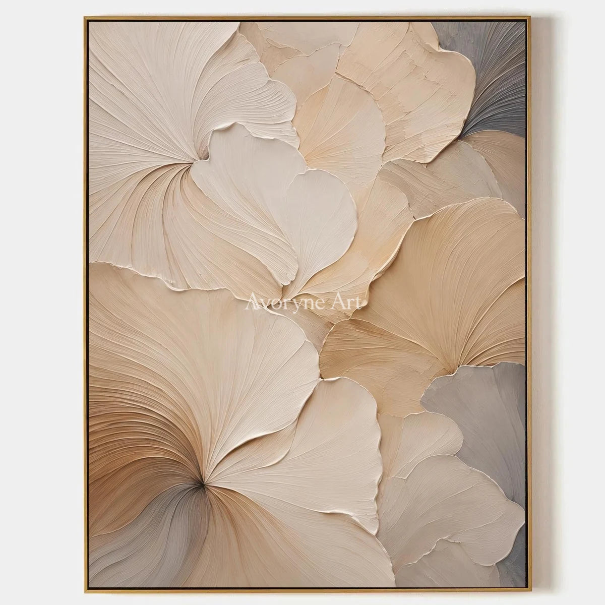 Aster Flow: Ivory Fan Relief — primary