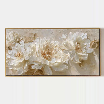 Aster Frond: Ivory Floral Relief — primary