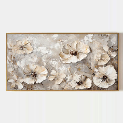 Aster Parcel: Ivory Floral Relief — primary