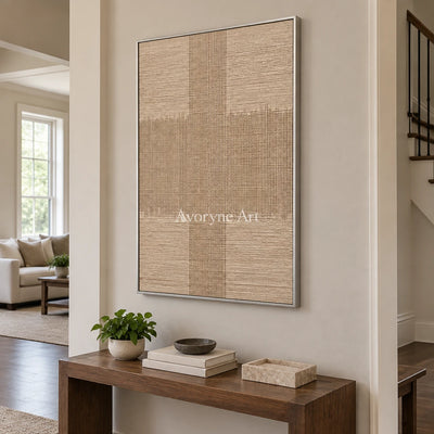 Aster Haven: Ivory Grid Texture — entry silver