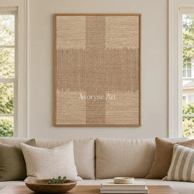 Aster Haven: Ivory Grid Texture — villa wood