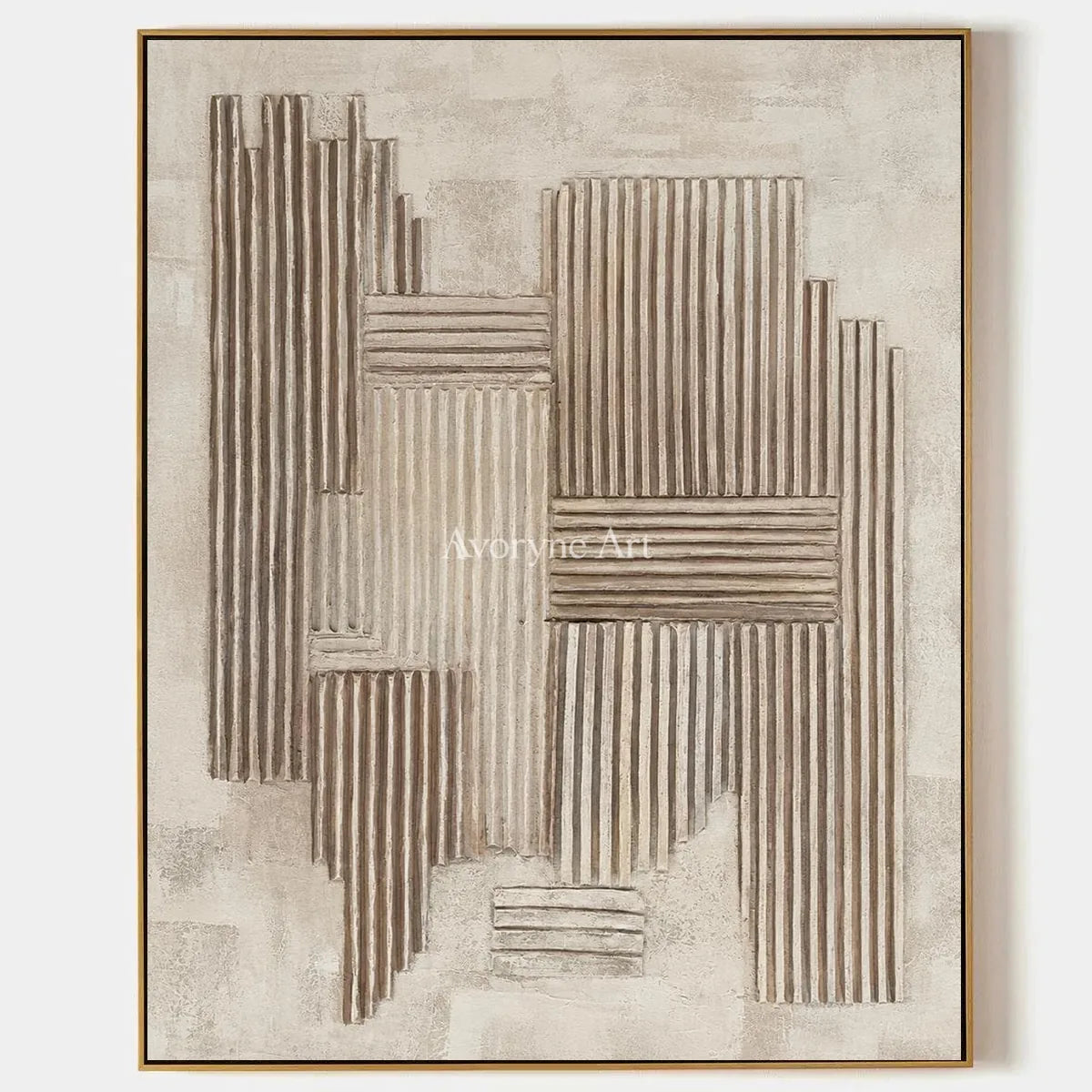 Aster Glade: Ivory Grid Texture — primary