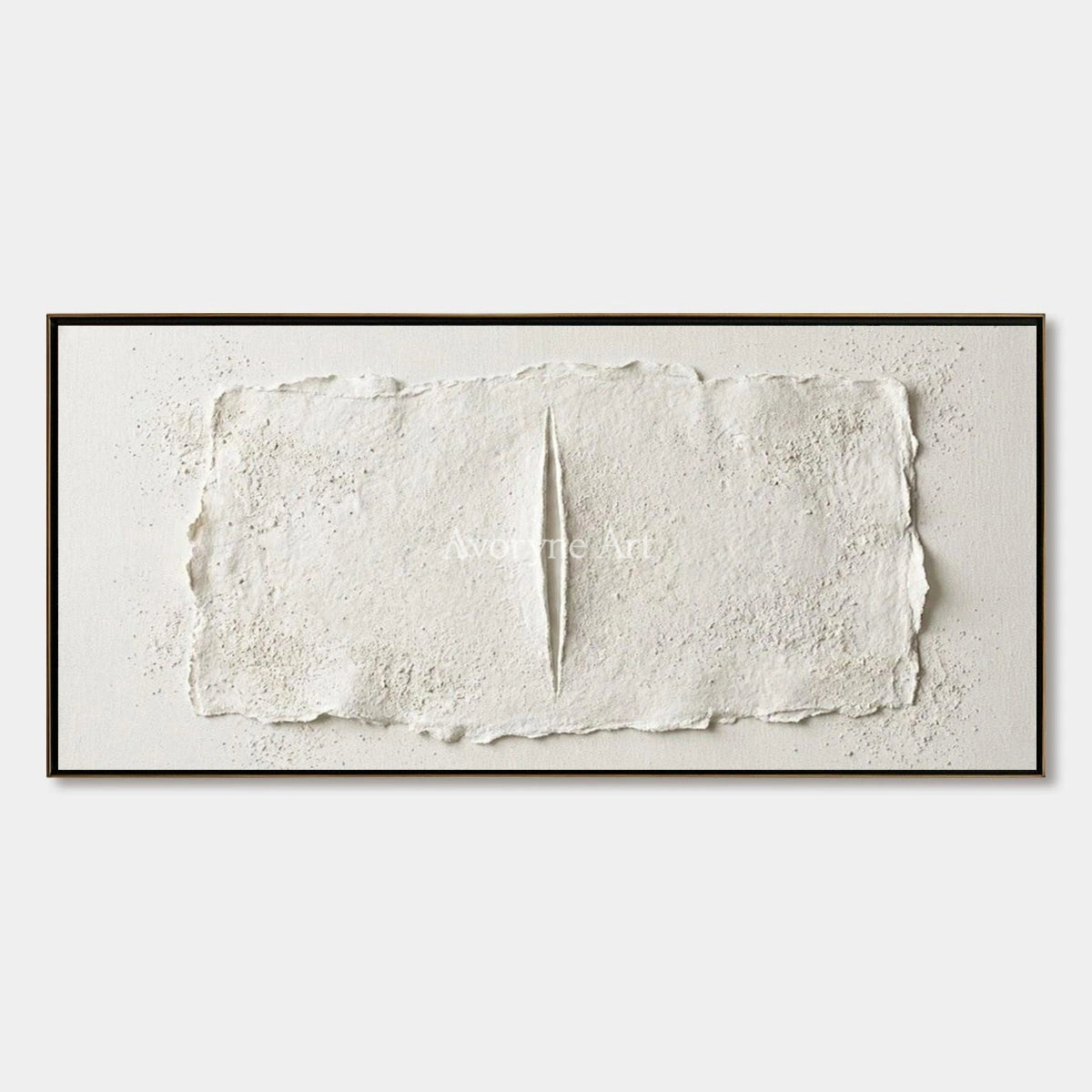 Woven Cadence, hand-painted ivory layered relief wall art by Lukas Meyer