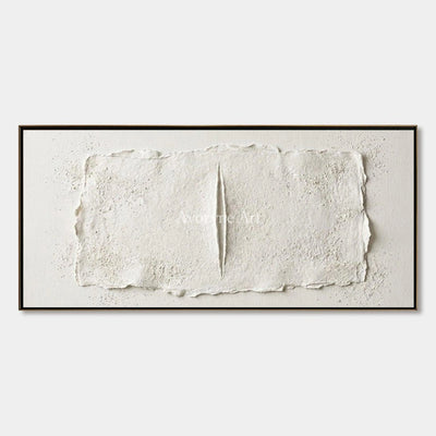 Woven Cadence, hand-painted ivory layered relief wall art by Lukas Meyer