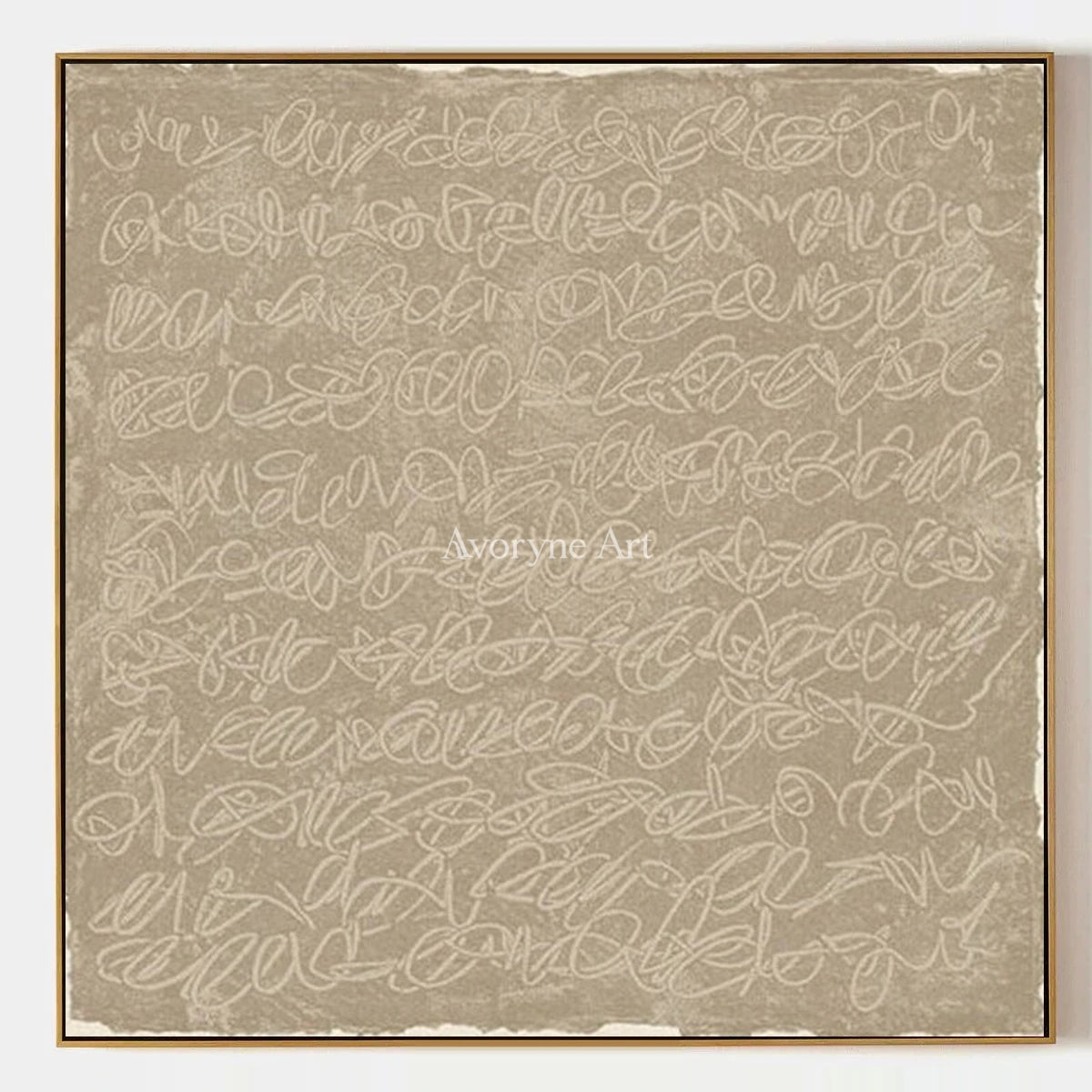 Aster Glimmer: Ivory Script Abstract — primary
