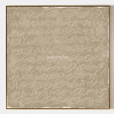 Aster Glimmer: Ivory Script Abstract — primary