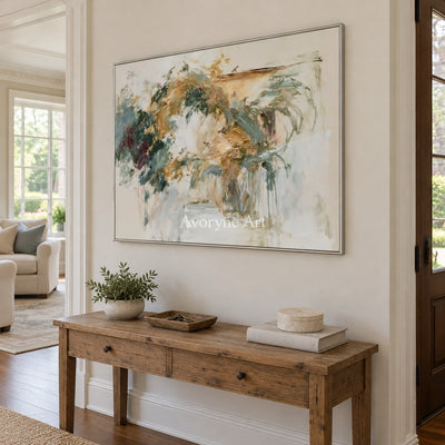 Ivory Painted Drift: Loose Botanical Art — entry silver