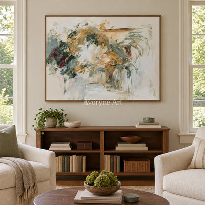 Ivory Painted Drift: Loose Botanical Art — villa wood