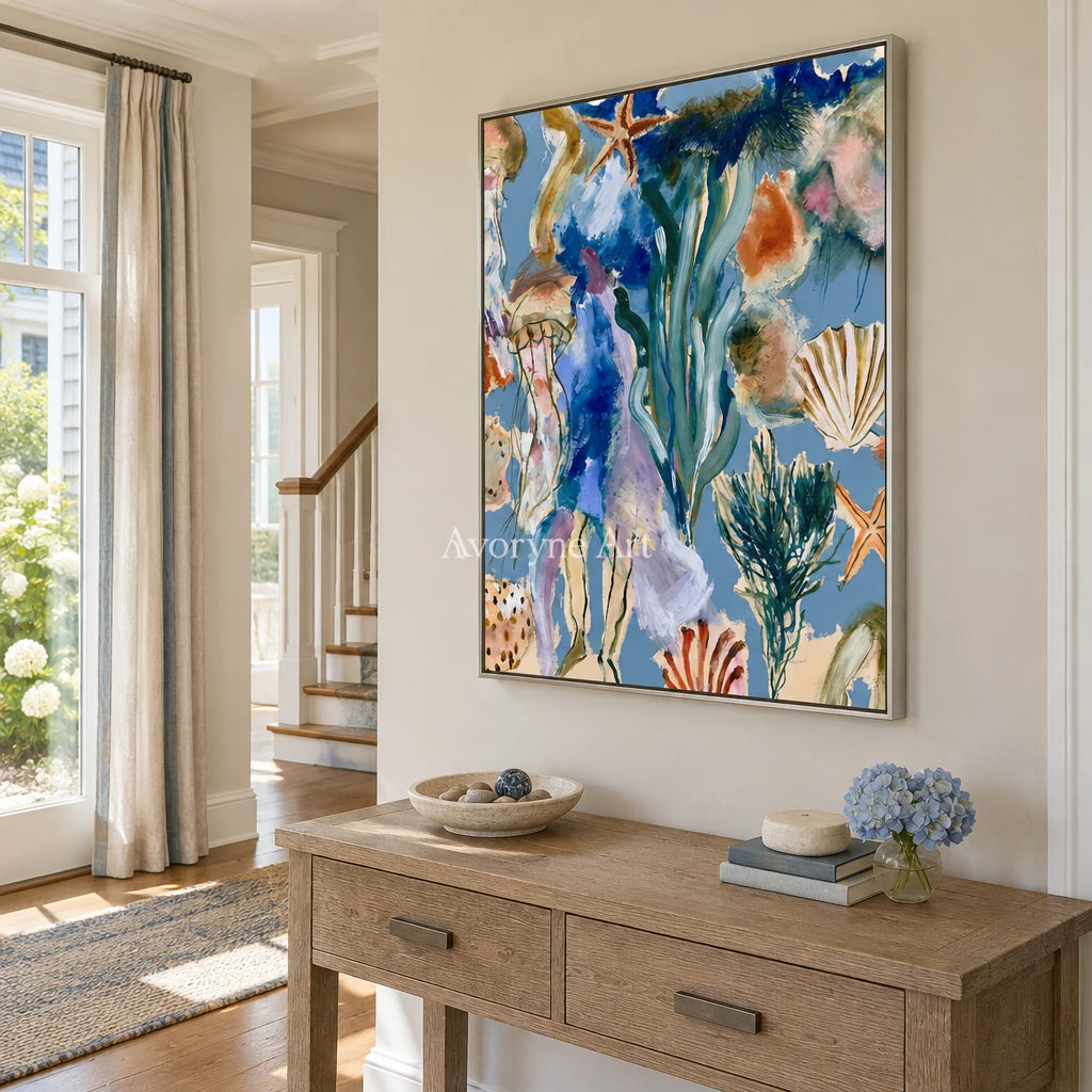 Ivory Painted Solace: Marine Botanical Art — entry silver